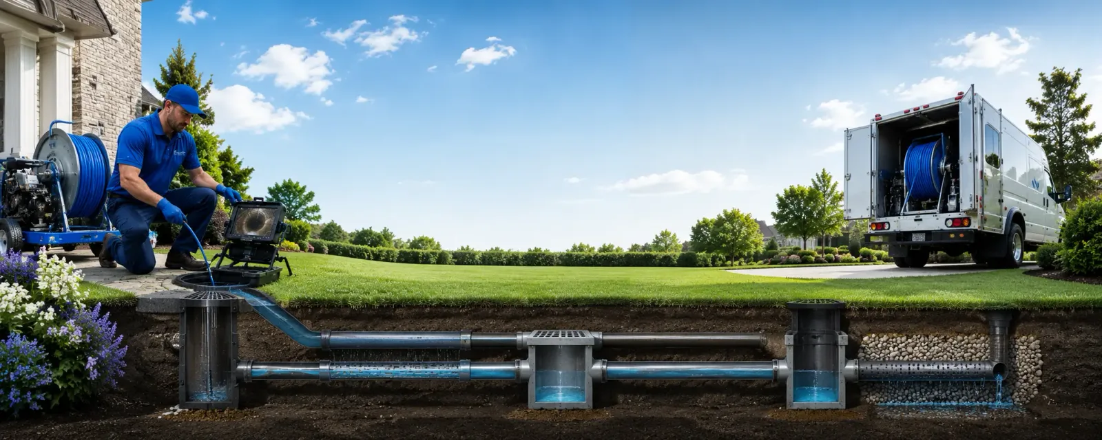 Outdoor drain cleaning information for Burnsville, NC